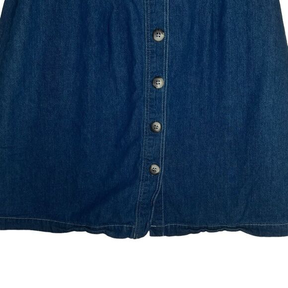 VINTAGE Orvis Denim Skirt size 10 made in USA 100% cotton - Picture 6 of 15